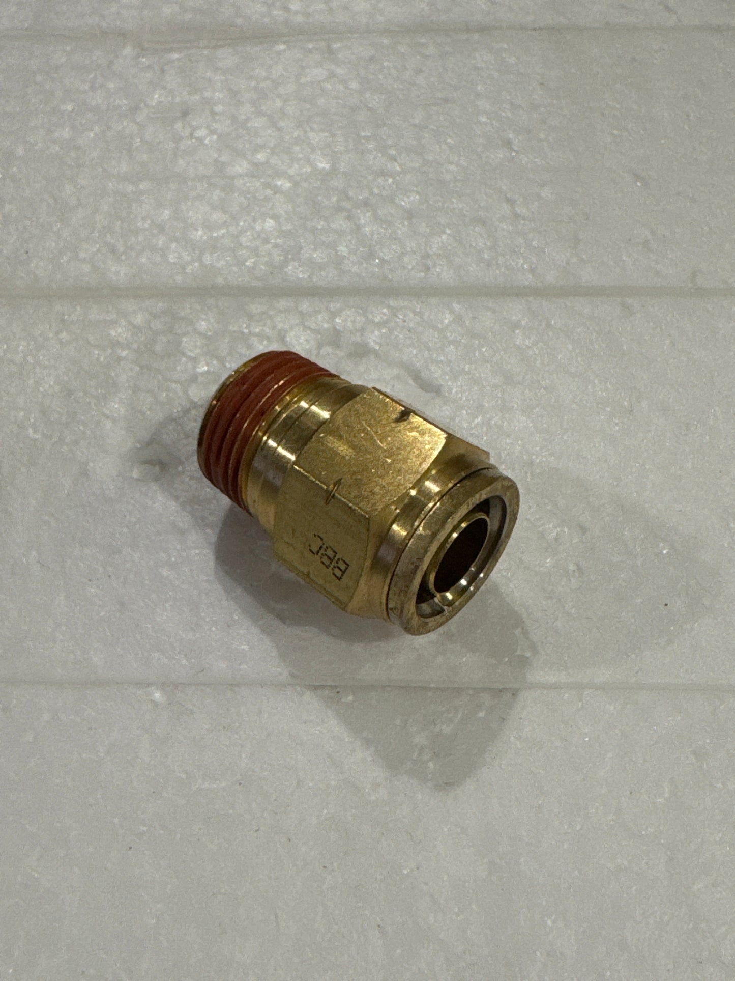 NX-01385 12mm X 3/8 Male Connector Quick-Fit- Brass