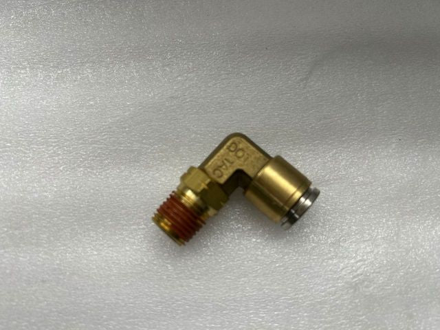 NX-01165 10MM x 1/4 Swivel 90 Elbow Connector Quick-Fit- Brass