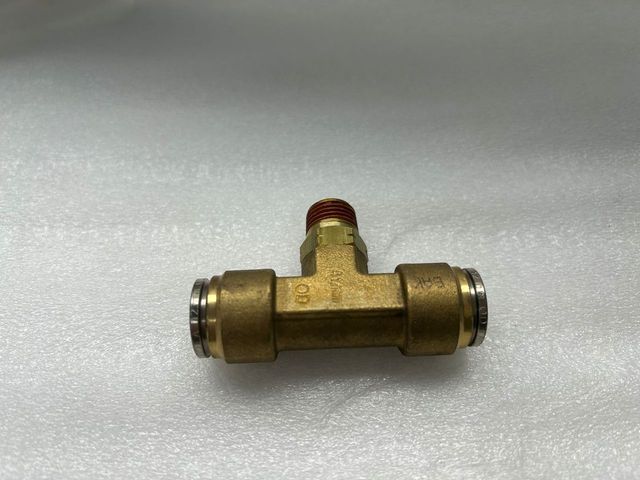 NX-01168 12MM x 1/4 Swivel Branch Tee Connector Quick-Fit- Brass