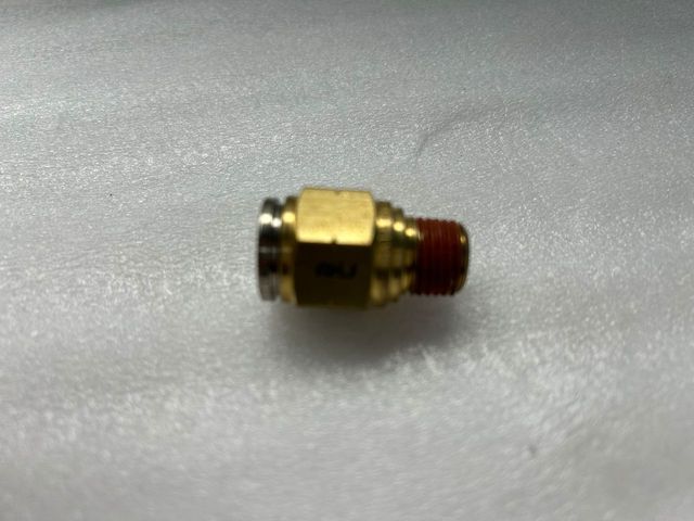 NX-01161 12mm X 1/4 Male Connector Quick-Fit- Brass