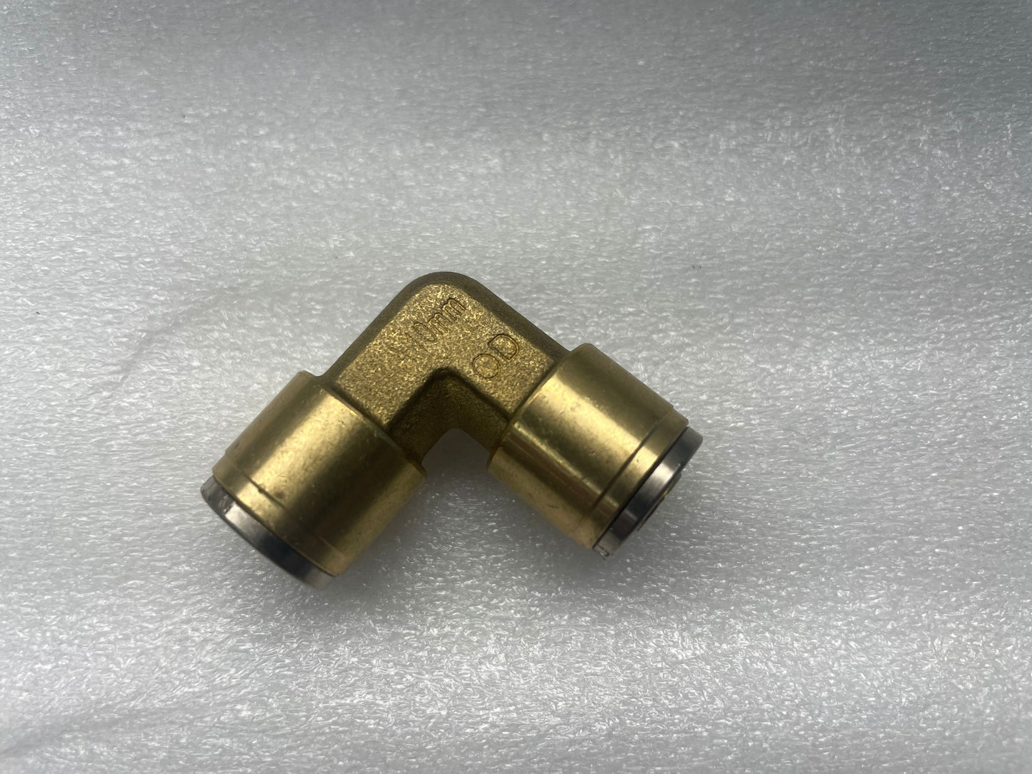 Item NX-01156 10mm equal elbow Quick-Fit- Brass details