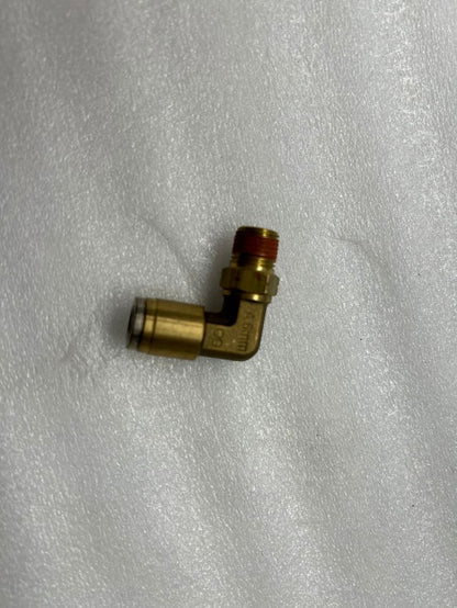 NX-01164 6mmx 1/8 Swivel 90 Elbow Connector Quick-Fit- Brass