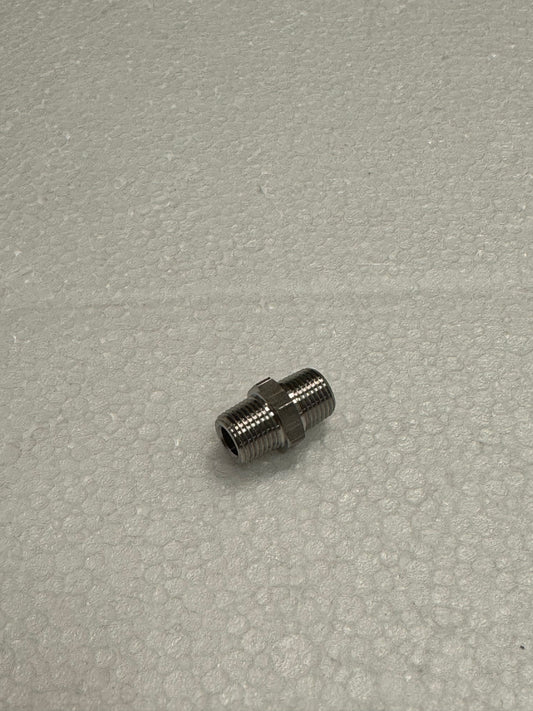 I.2617 STRAIGHT CONNECTOR 1/8 M-M INOX