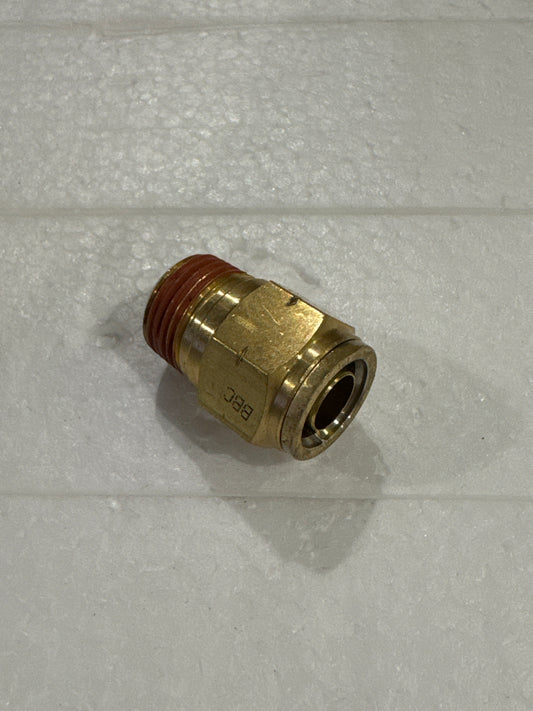 NX-01385 12mm X 3/8 Male Connector Quick-Fit- Brass