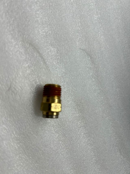 NX-01159 6mm X 1/4 Male Connector Quick-Fit- Brass