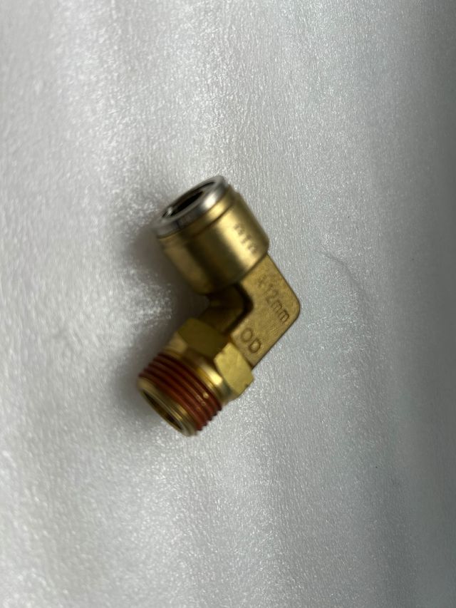 NX-01197 Male swivel Elbow 12MM X 3/8 BSP Quick-Fit- Brass