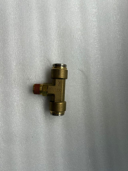 NX-01167 10MM x 1/4 Swivel Branch Tee Connector Quick-Fit- Brass