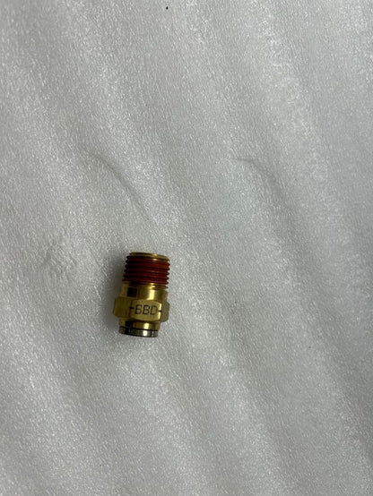 NX-01159 6mm X 1/4 Male Connector Quick-Fit- Brass