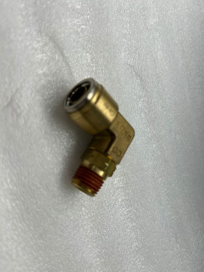 NX-01166 12MM x 1/4 Swivel 90 Elbow Connector Quick-Fit- Brass