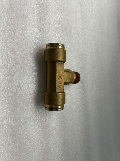 NX-01167 10MM x 1/4 Swivel Branch Tee Connector Quick-Fit- Brass