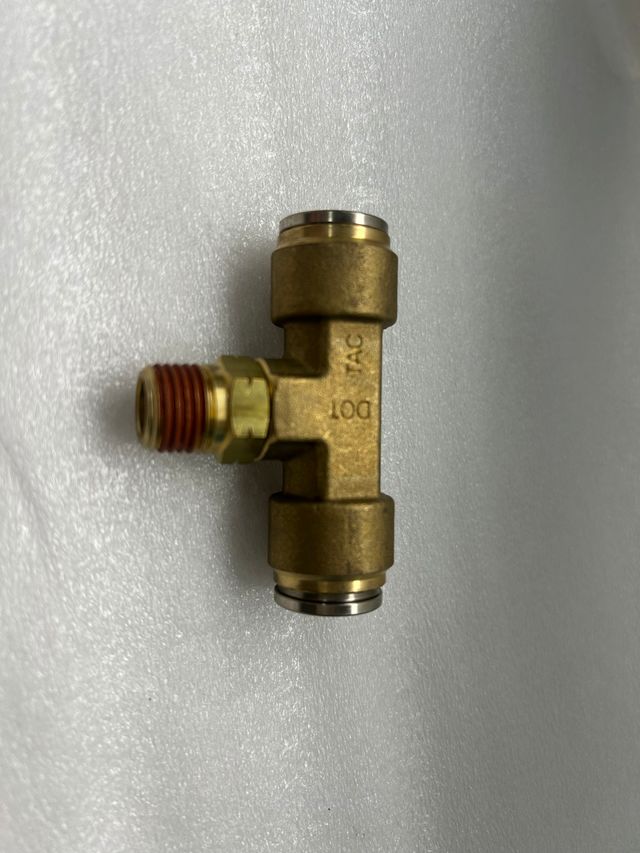 NX-01168 12MM x 1/4 Swivel Branch Tee Connector Quick-Fit- Brass