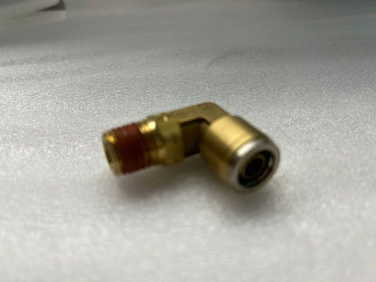 NX-01165 10MM x 1/4 Swivel 90 Elbow Connector Quick-Fit- Brass