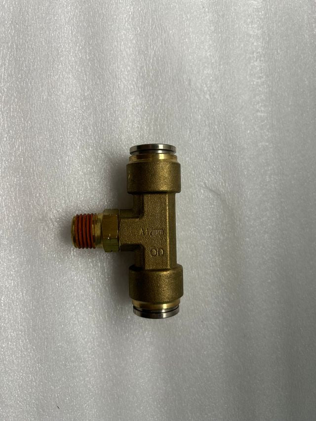 NX-01167 10MM x 1/4 Swivel Branch Tee Connector Quick-Fit- Brass