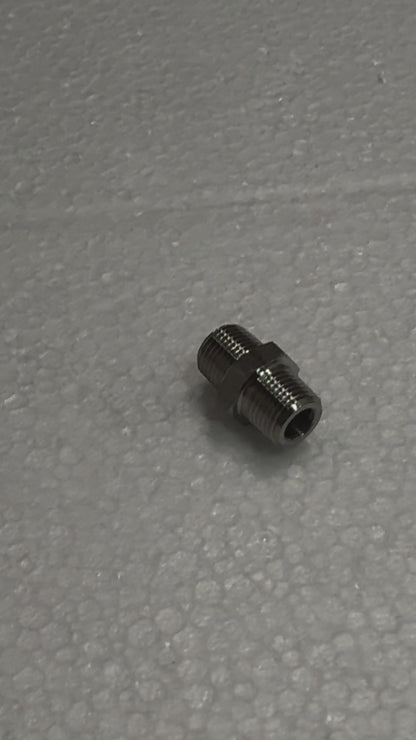 I.2617 STRAIGHT CONNECTOR 1/8 M-M INOX