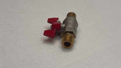 K01415-01 VALVE W. 2 FITTINGS USED HERE WITHOUT HANDLE