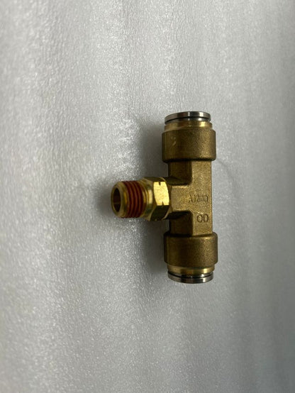 NX-01167 10MM x 1/4 Swivel Branch Tee Connector Quick-Fit- Brass