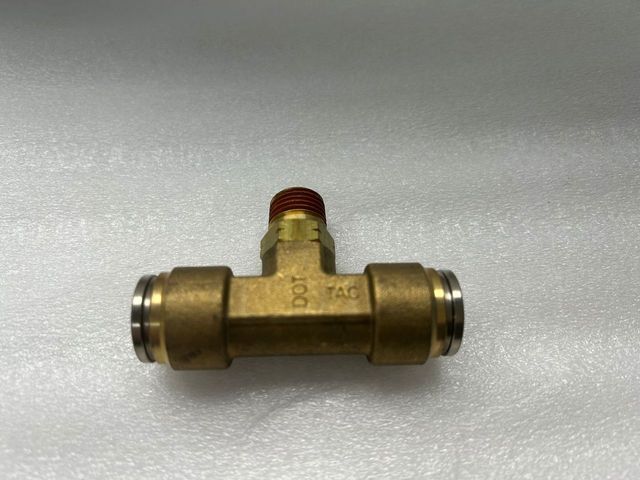 NX-01168 12MM x 1/4 Swivel Branch Tee Connector Quick-Fit- Brass