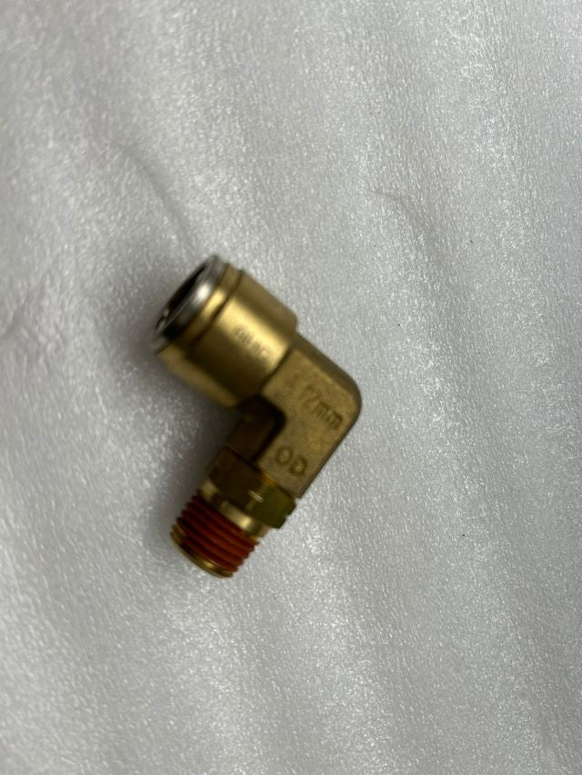 NX-01166 12MM x 1/4 Swivel 90 Elbow Connector Quick-Fit- Brass