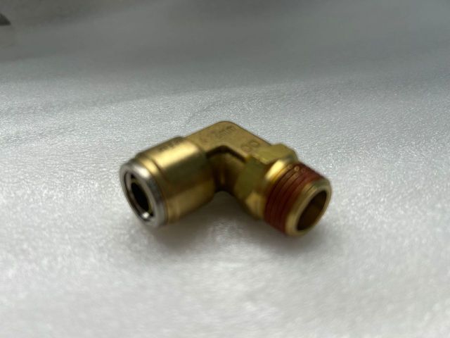 NX-01197 Male swivel Elbow 12MM X 3/8 BSP Quick-Fit- Brass